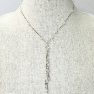 1928 NEW Swarovski Crystal Victorian Revival Lariat Dainty Necklace Triple drop